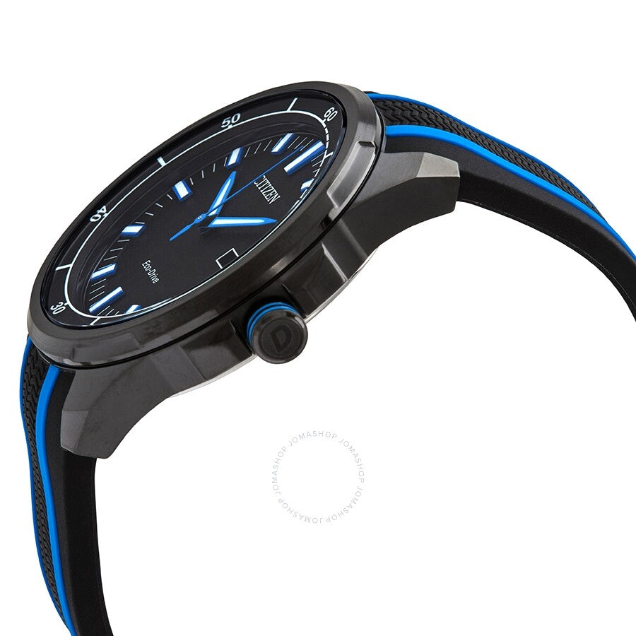Citizen Drive Black Dial Black Silicone Men's Watch AW1605-09E - Dawson Watches #2