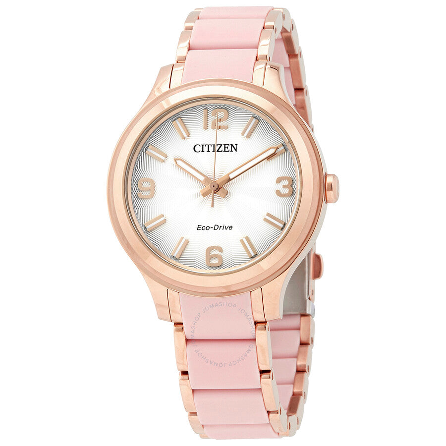 Citizen Drive Eco-Drive Silver Dial Ladies Watch FE7073-54A - Dawson Watches