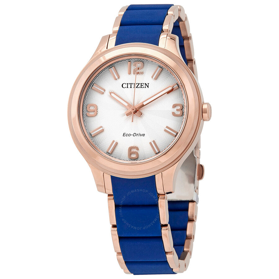 Citizen Drive Eco-Drive Silver Dial Ladies Watch FE7073-71A - Dawson Watches
