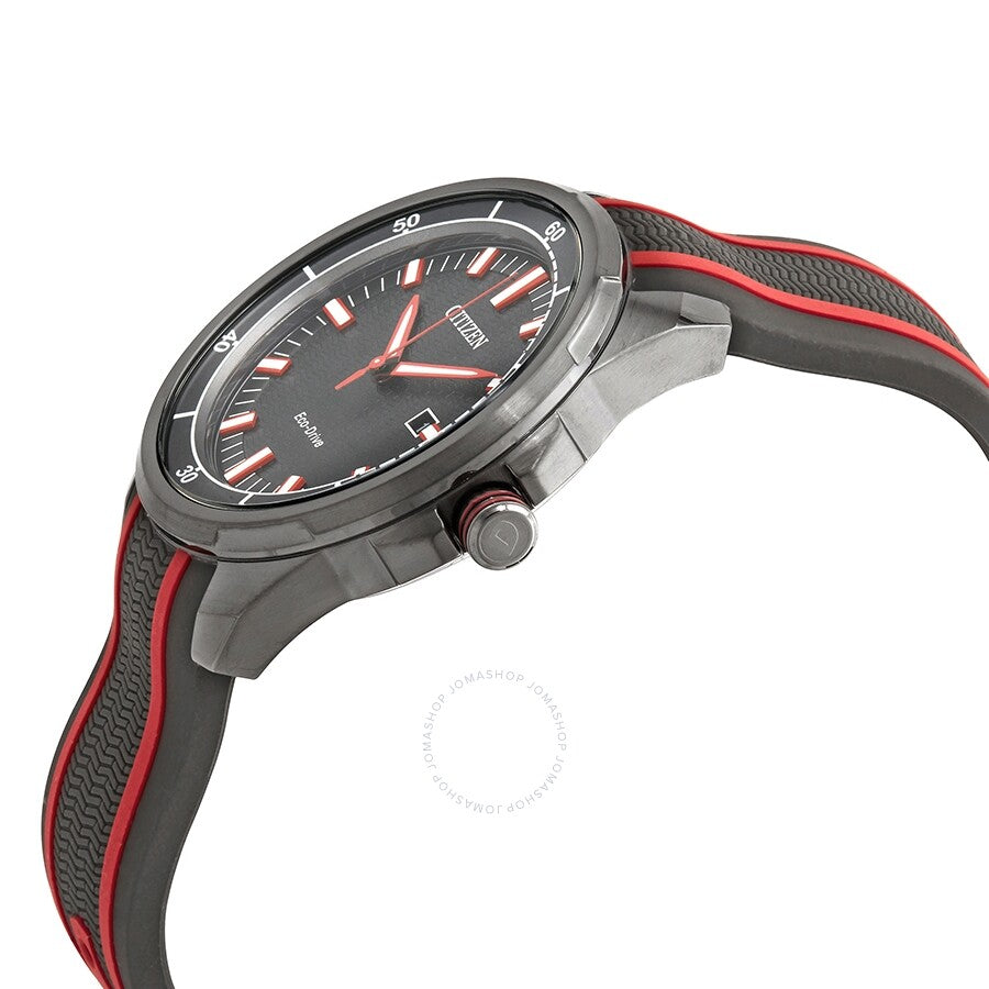 Citizen Drive Grey Dial Grey Silicone Men's Watch AW1607-03H - Dawson Watches #2