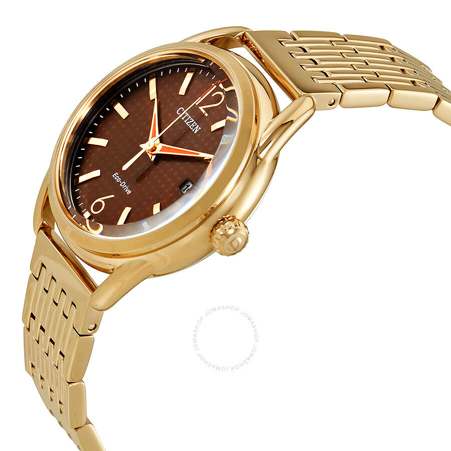 Citizen Eco Drive Bronze Dial Ladies Watch FE6083-56X - Dawson Watches #2