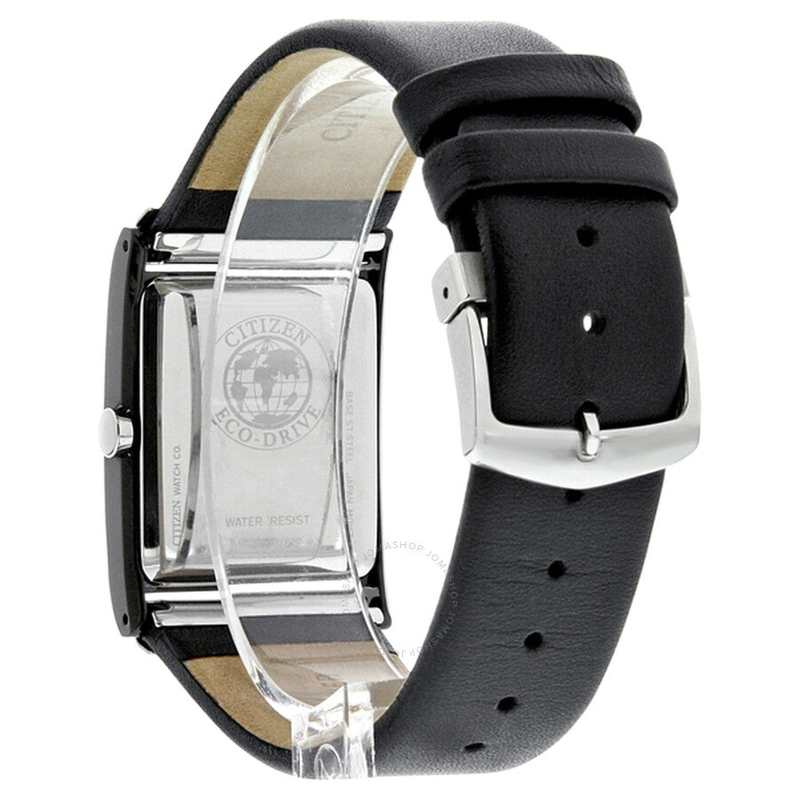 Citizen Eco-Drive 180 Black Dial Black Leather Men's Watch BL6005-01E - Dawson Watches #5