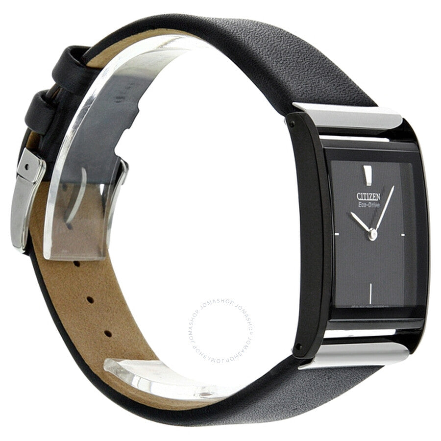 Citizen Eco-Drive 180 Black Dial Black Leather Men's Watch BL6005-01E#BL6005-01E - Dawson Watches #6