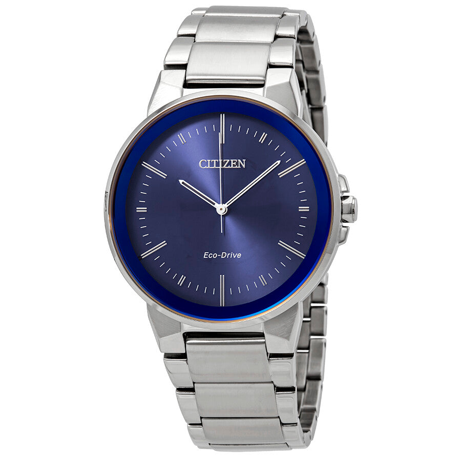 Citizen Eco-Drive Axiom Blue Dial Men's Watch BJ6510-51L - Dawson Watches