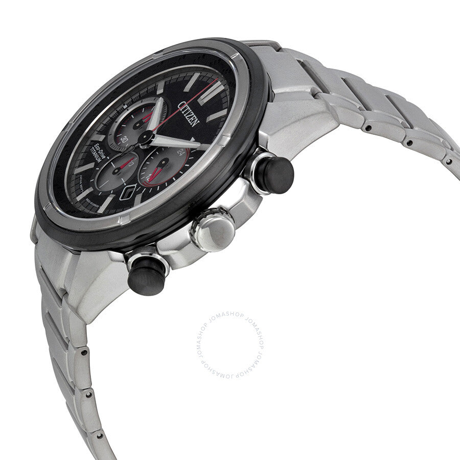 Citizen Eco Drive Chronograph Black Dial Men's Watch CA4240-82E - Dawson Watches #2