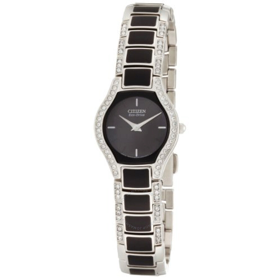 Citizen Eco Drive Black Dial Ladies Watch EW9870-64E - Dawson Watches