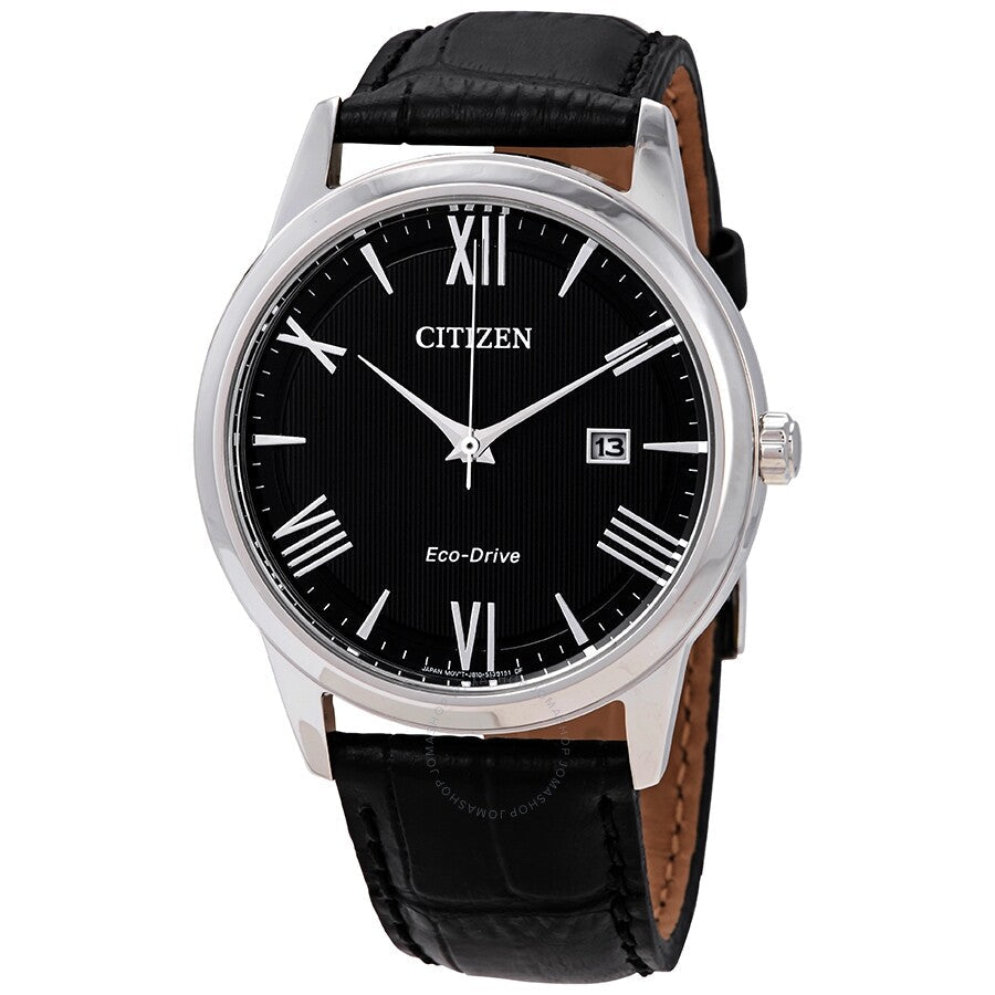 Citizen Eco-Drive Black Dial Men's Watch AW1231-07E - Dawson Watches
