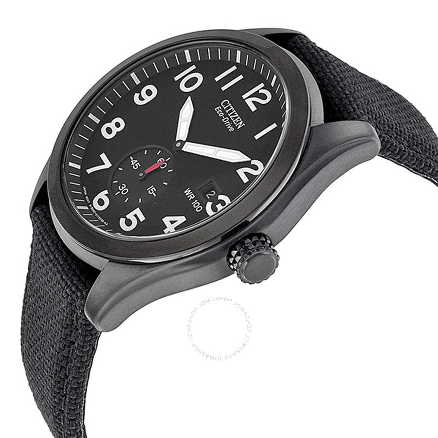 Citizen Eco Drive Black Dial Nylon Strap Men's Watch BV1085-06E - Dawson Watches #2