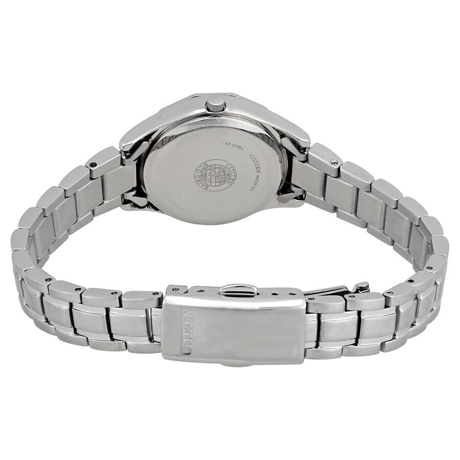 Citizen Eco-Drive Black Dial Stainless Steel Ladies Watch EW3140-51E - Dawson Watches #3