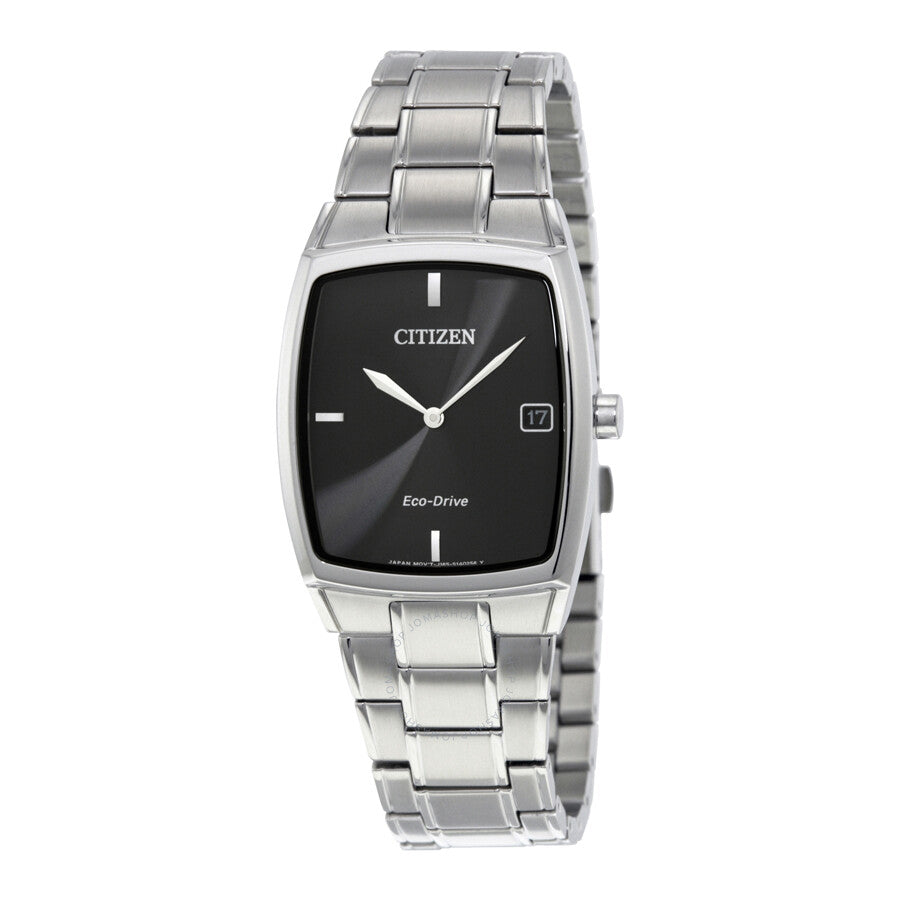 Citizen Eco-Drive Black Dial Stainless Steel Men's Watch AU1070-58E - Dawson Watches