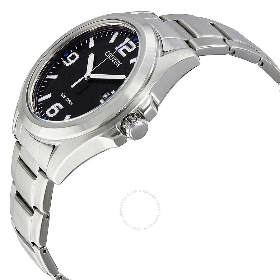Citizen Eco-Drive Black Dial Stainless Steel Men's Watch AW1430-86E - Dawson Watches #2