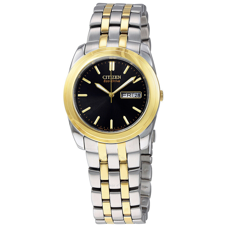 Citizen Eco-Drive Black Dial Two-tone Men's Watch BM8224.51E - Dawson Watches