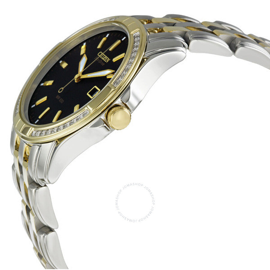 Citizen Eco Drive Black Dial Two Tone Men's Watch BM6814-58E - Dawson Watches #2