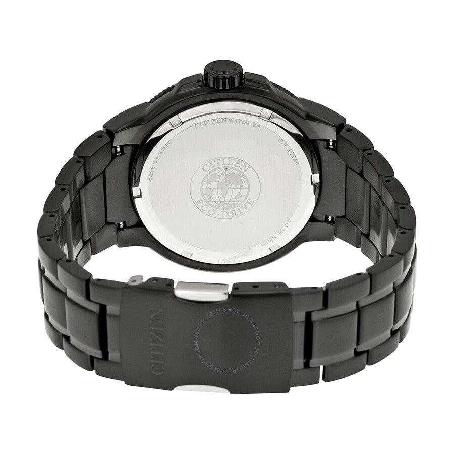 Citizen Eco Drive Blue Dial Black PVD Stainless Steel Men's Watch BN0095-59L - Dawson Watches #3