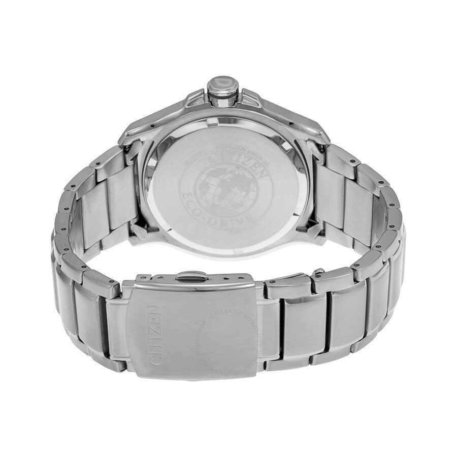 Citizen Eco Drive Blue Dial Stainless Steel Men's Watch AW1350-83M - Dawson Watches #3