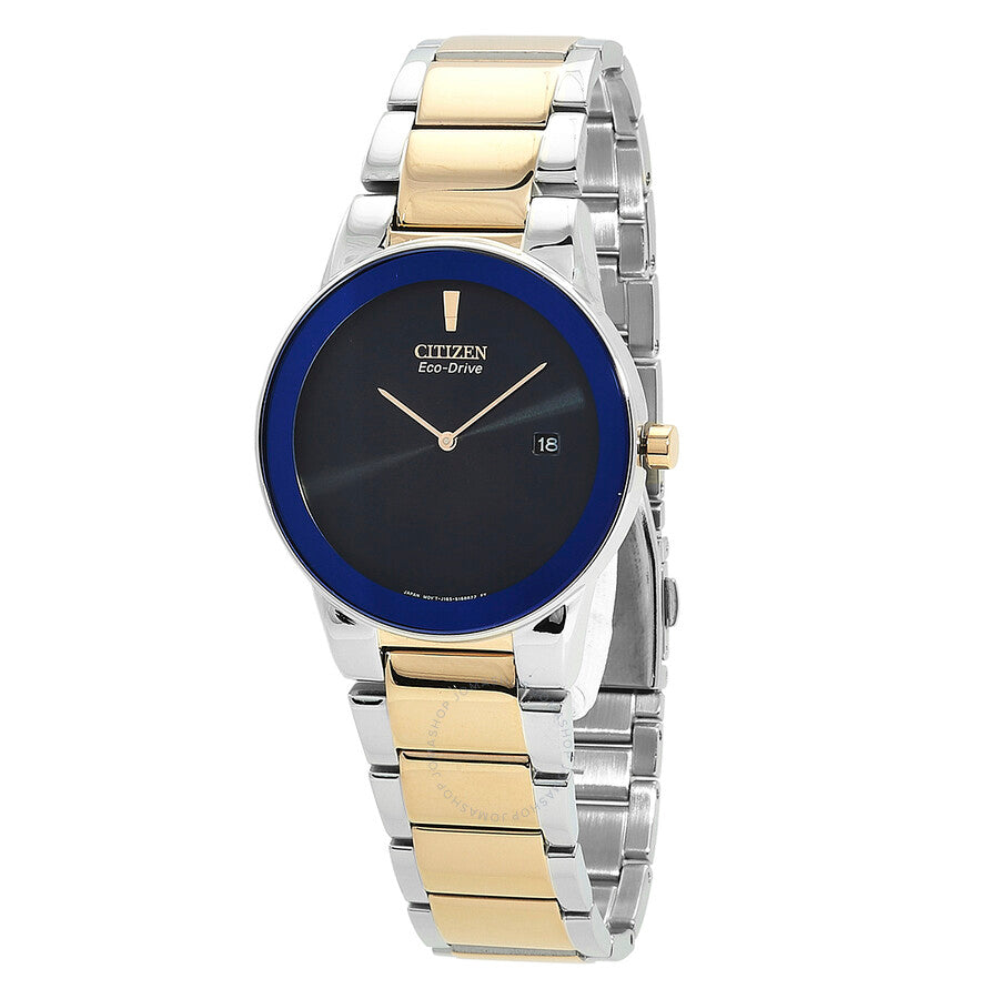 Citizen Eco-Drive Blue Dial Two-Tone Men's Watch AU1064-85L - The Watches Men & Co