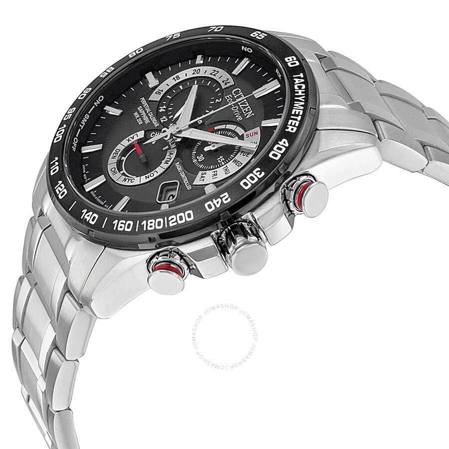 Citizen Eco Drive Chronograph Black Dial Men's Watch AT4008-51E - Dawson Watches #2