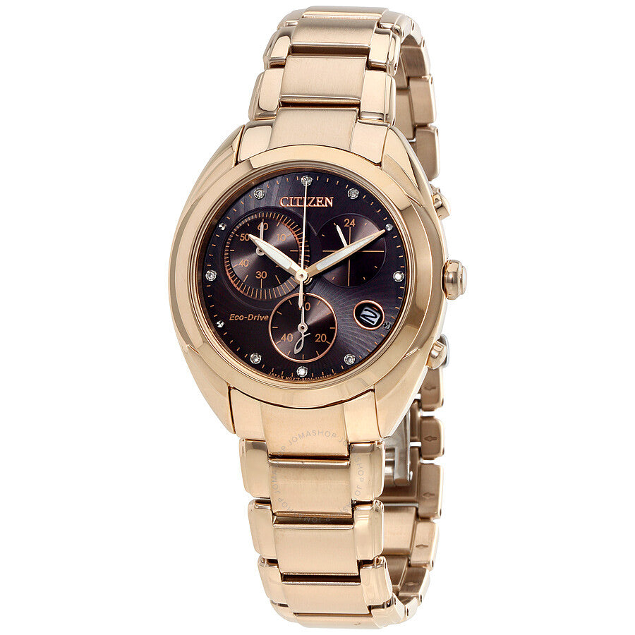 Citizen Eco-Drive Chronograph Ladies Watch FB1395-50W - Dawson Watches