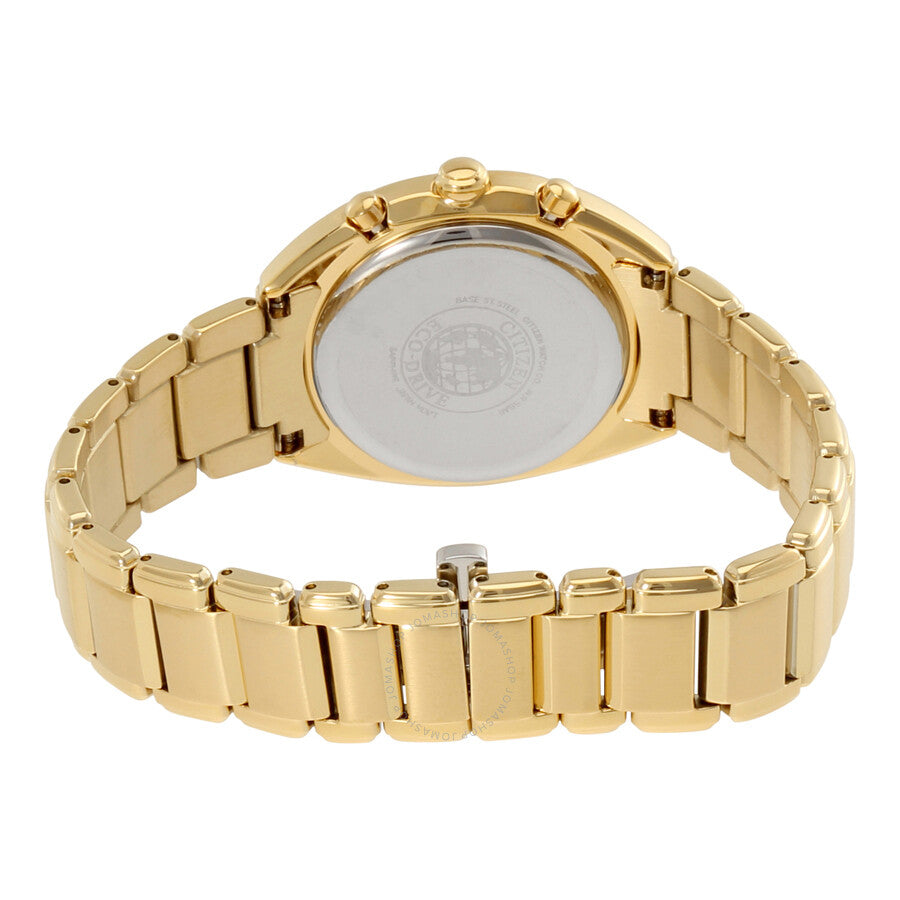 Citizen Eco-Drive Chronograph White Dial Ladies Watch FB1396-57A - Dawson Watches #3
