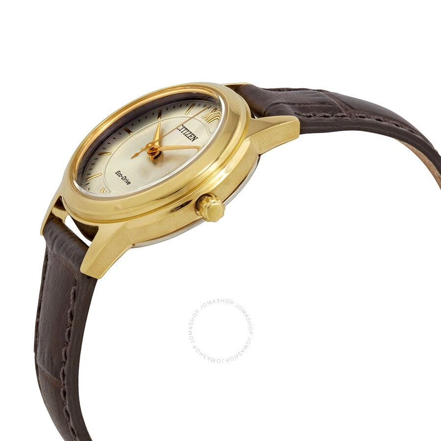 Citizen Eco-Drive Corso Silver Dial Ladies Watch FE1082-05A - The Watches Men & Co #2