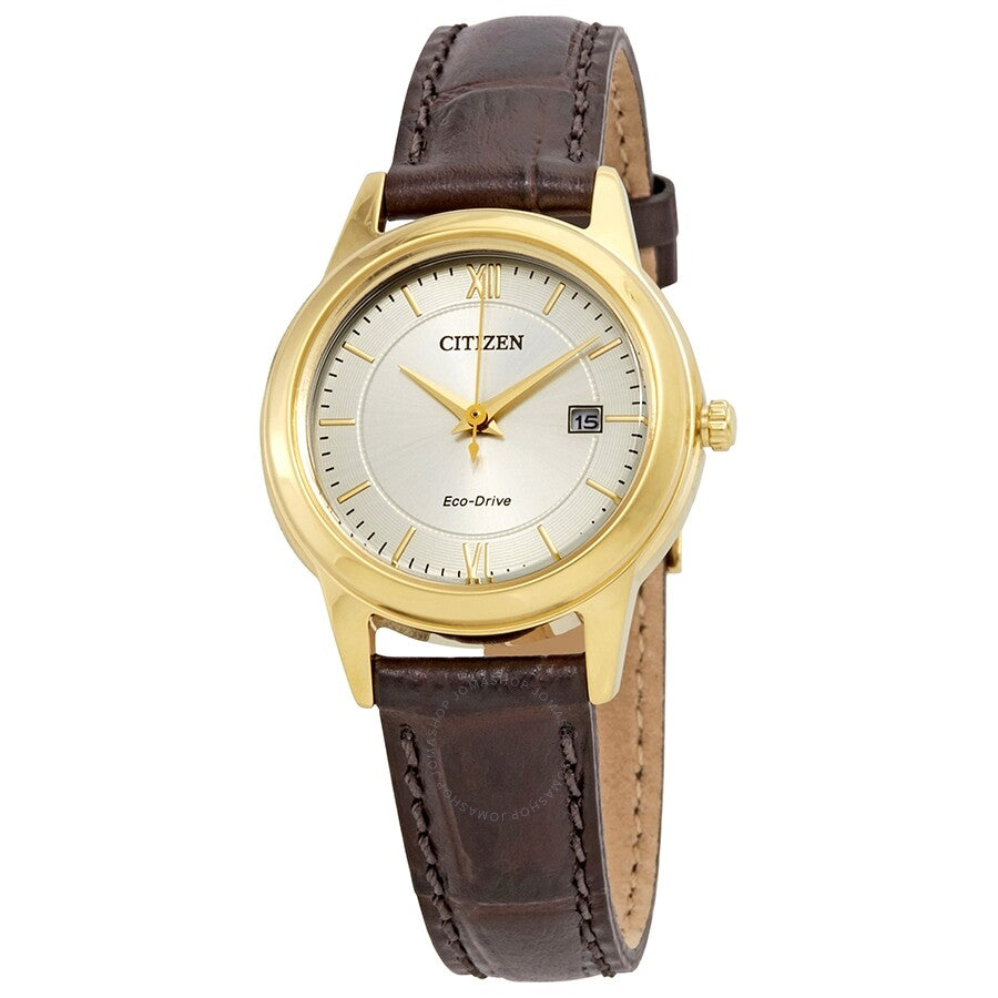 Citizen Eco-Drive Corso Silver Dial Ladies Watch FE1082-05A - Dawson Watches