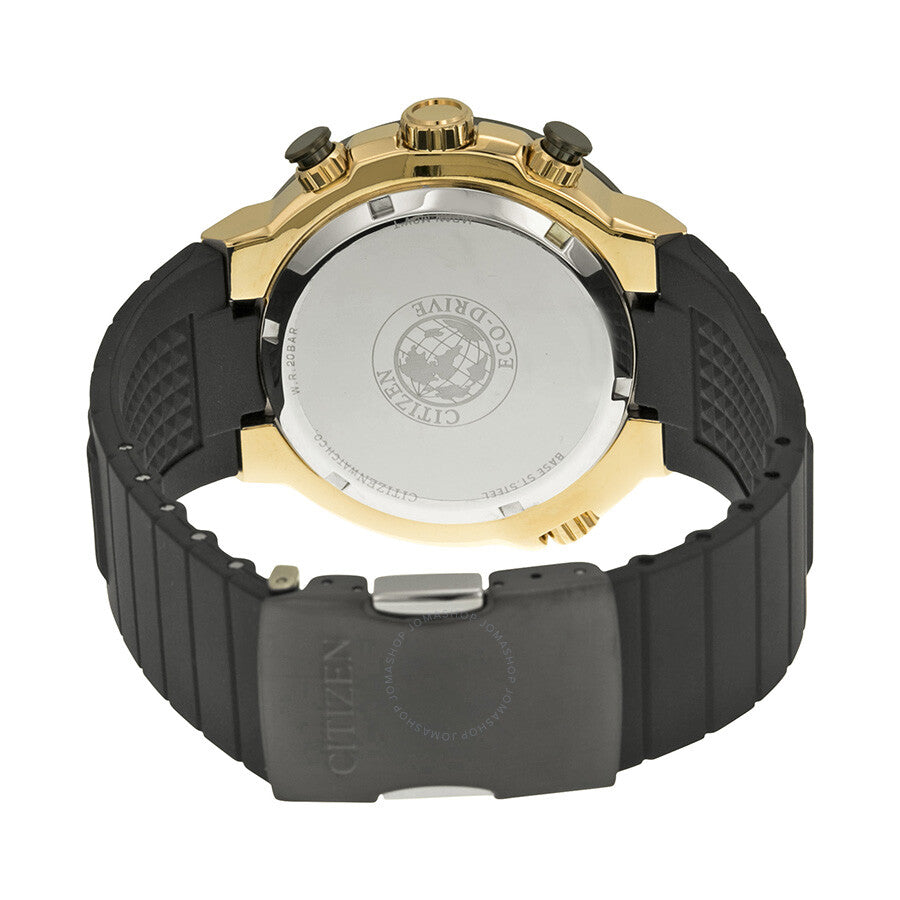 Citizen Eco Drive Endeavor Black Dial Black Polyurethane Strap Men's Watch CA0448-08E - Dawson Watches #3