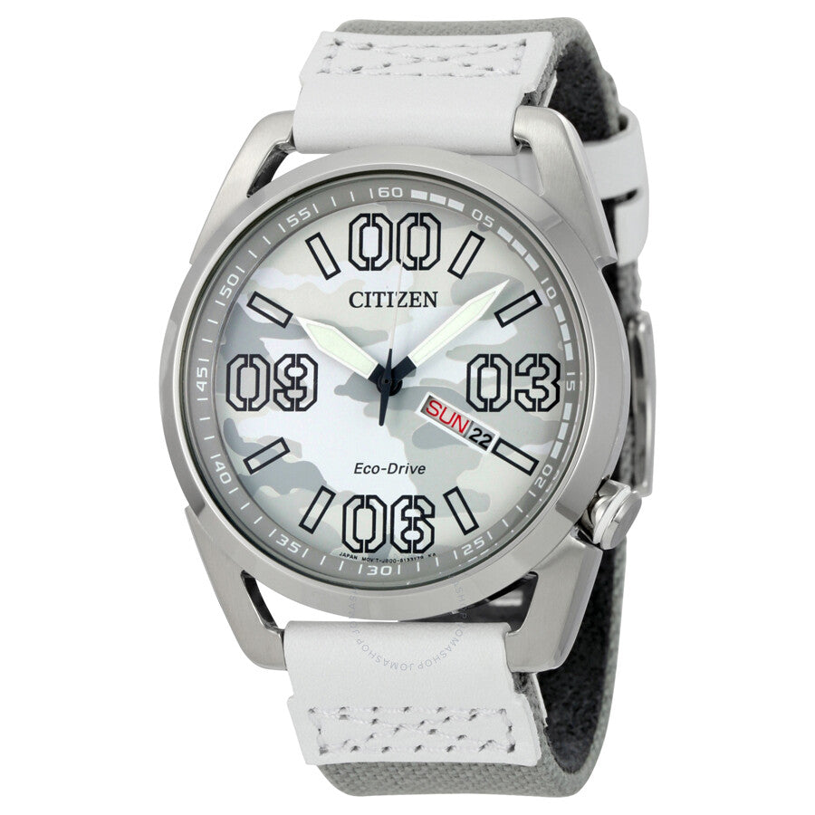 Citizen Eco-Drive Grey Camouflage Dial Men's Watch AW0011-09J - Dawson Watches