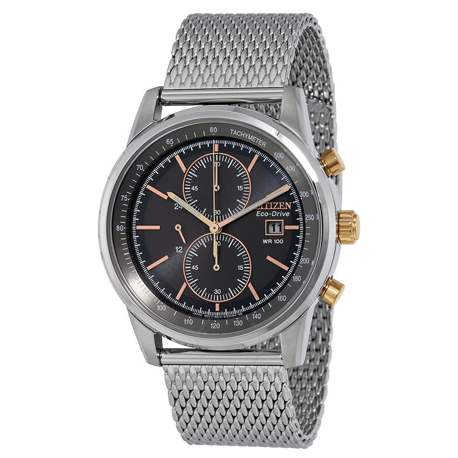 Citizen Eco-Drive Grey Dial Men's Watch CA0336-52H - Dawson Watches