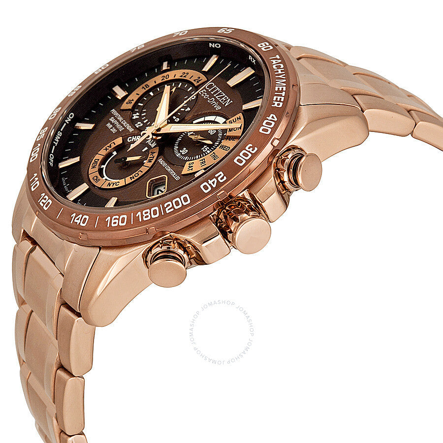 Citizen Eco-Drive Perpetual Calendar Chronograph Atomic Synchronization Men's Watch AT4106-52X - Dawson Watches #2
