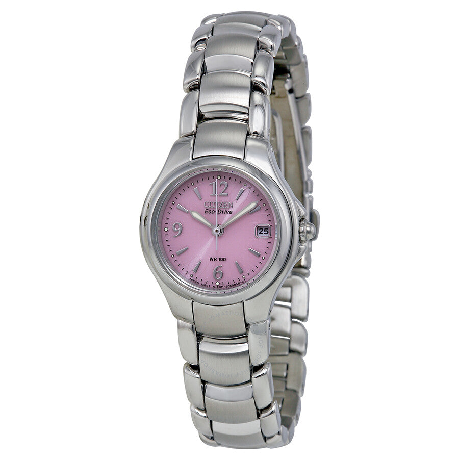 Citizen Eco-Drive Pink Silhouette Ladies Watch EW1170-51X - Dawson Watches