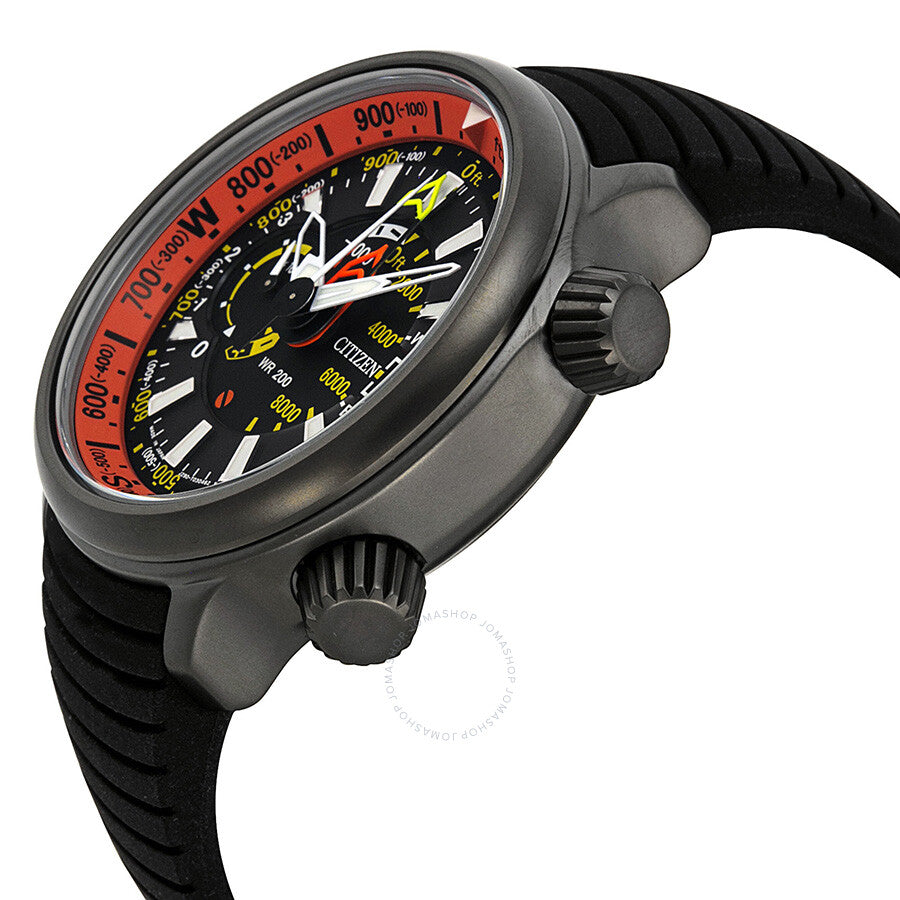 Citizen Eco Drive Promaster Black Dial Black Rubber Watch BN5035-02F - Dawson Watches #2