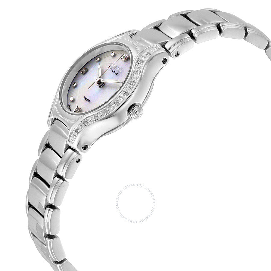 Citizen Eco Drive Silhouette Diamond Ladies Watch EW0970-51B - Dawson Watches #2