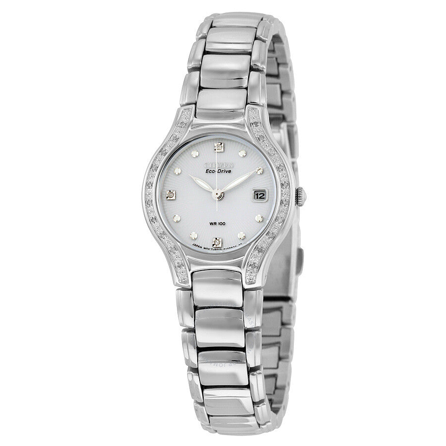 Citizen Eco Drive Silhouette Diamond Ladies Watch EW0970-51B - Dawson Watches