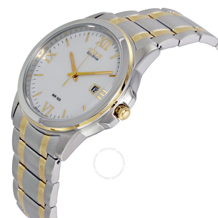 Citizen Eco Drive Silver Dial Two-tone Stainless Steel Men's Watch BM7264-51A - Dawson Watches #2