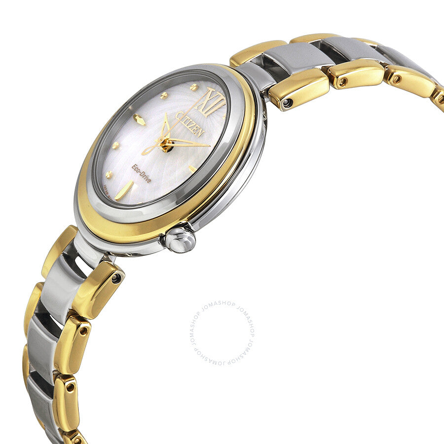 Citizen Eco Drive Sunrise Mother of Pearl Dial Ladies Watch EM0337-56D - Dawson Watches #2