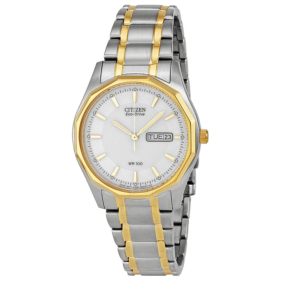 Citizen Eco Drive White Dial Two-tone Men's Watch BM8434-58A - Dawson Watches