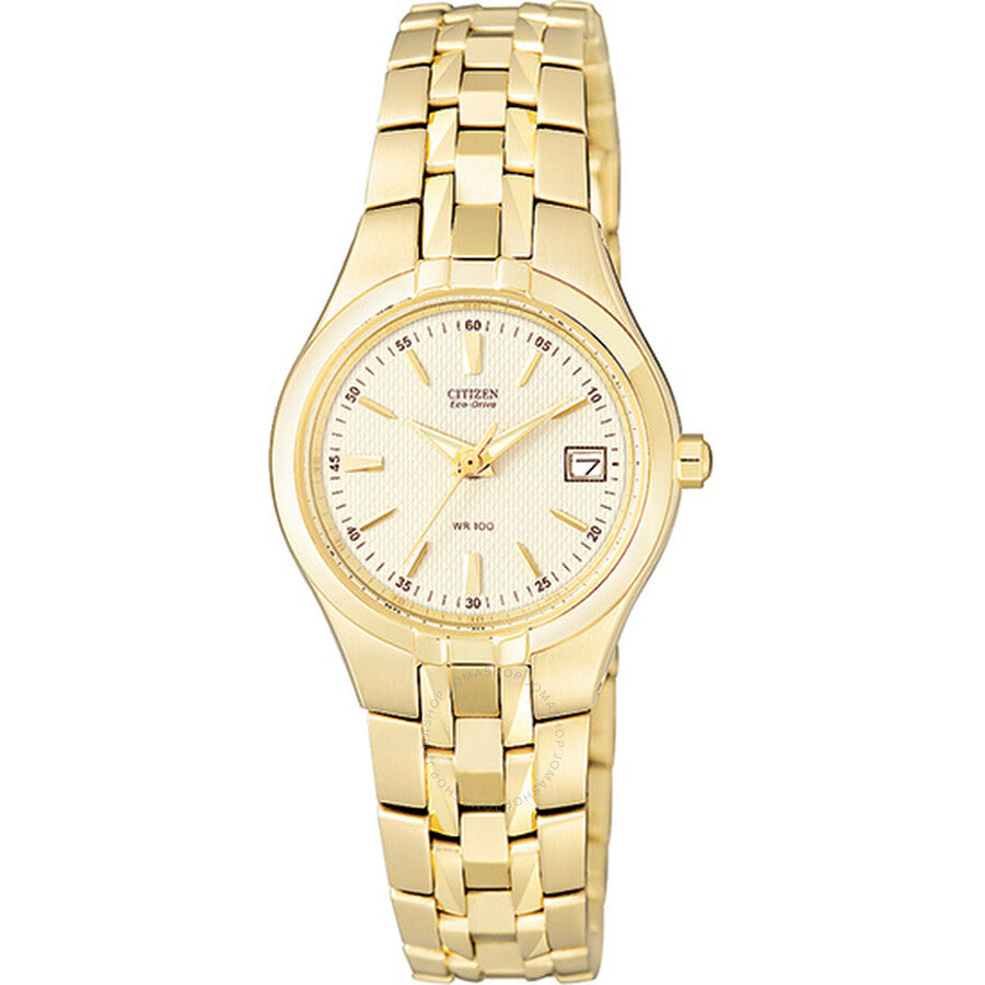 Citizen Eco-Drive 180 Gold-Tone Ladies Watch EW1242-52P - Dawson Watches