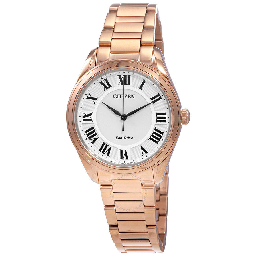 Citizen Eco-Drive Arezzo White Dial Ladies Watch EM0973-55A - Dawson Watches