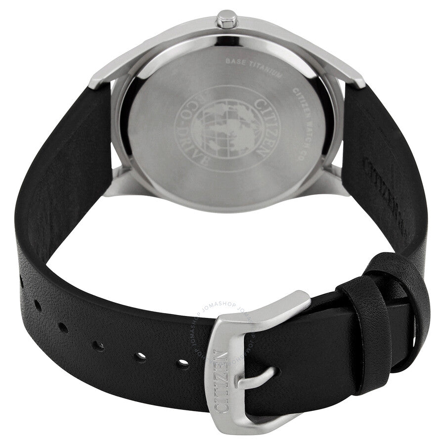 Citizen Eco-Drive Black Dial Black Leather Men's Watch BJ6520-15E - Dawson Watches #3