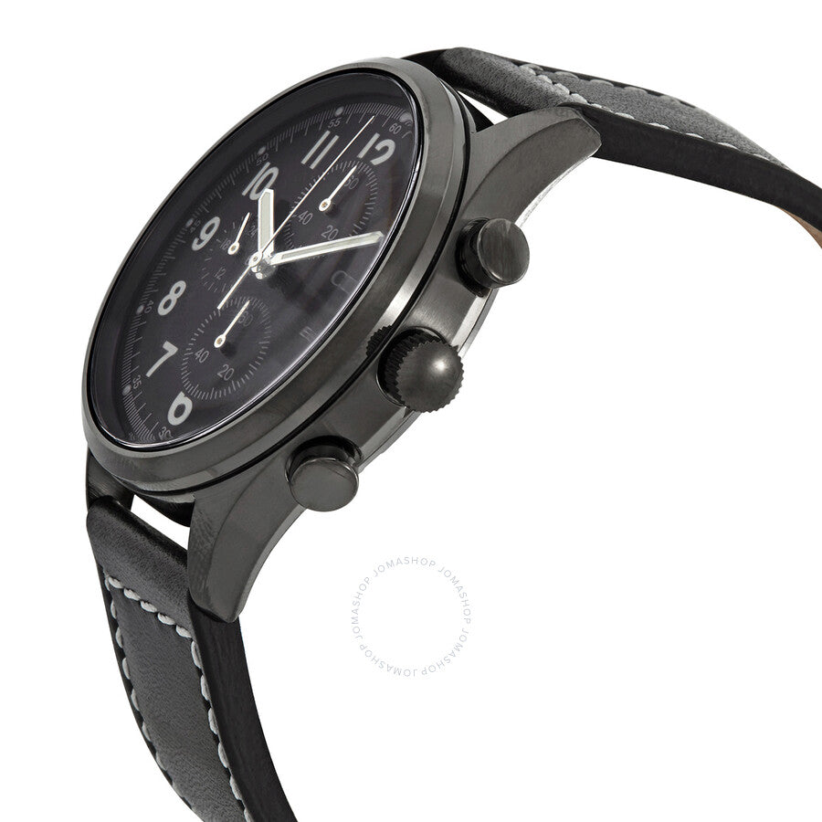 Citizen Eco-Drive Black Dial Black Leather Men's Watch CA0627-09H - Dawson Watches #2