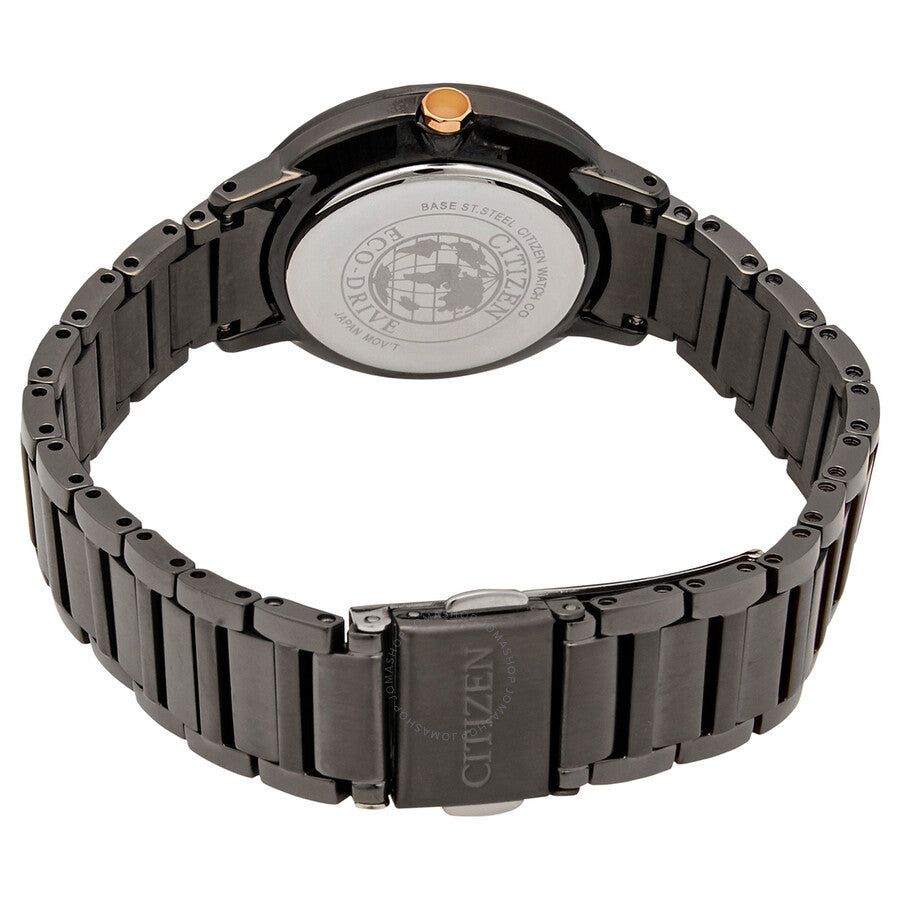 Citizen Eco-Drive Black Dial Black-plated Ladies Watch EM0528-82H - Dawson Watches #3