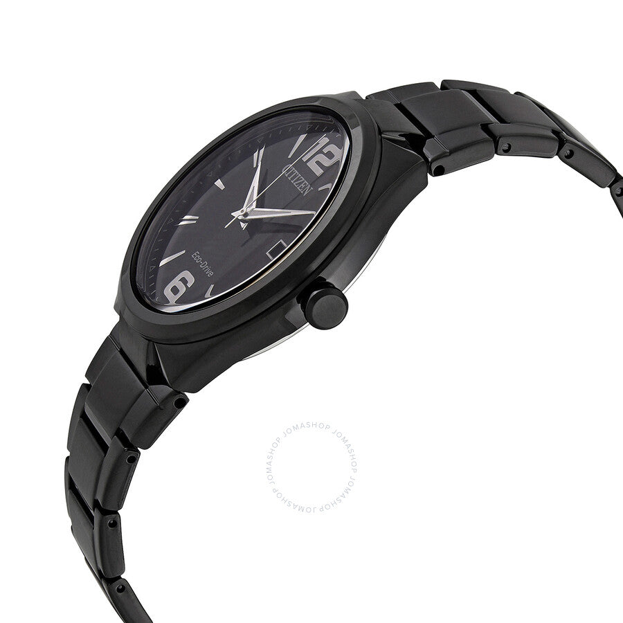 Citizen Eco-Drive Black Dial Black-plated Men's Watch AW1375-58E - Dawson Watches #2