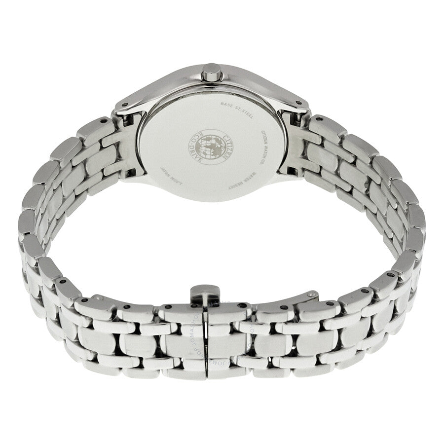 Citizen Eco-Drive Black Dial Diamond Stainless Steel Ladies Watch GA1060-57E - Dawson Watches #3