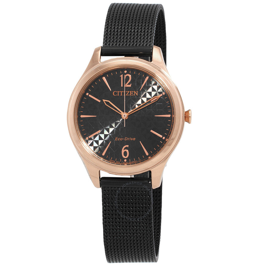Citizen Eco-Drive Black Dial Ladies Watch EM0509-87E - Dawson Watches