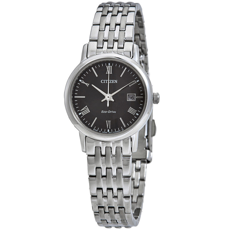 Citizen Eco-Drive Black Dial Ladies Watch EW1580-50E - Dawson Watches