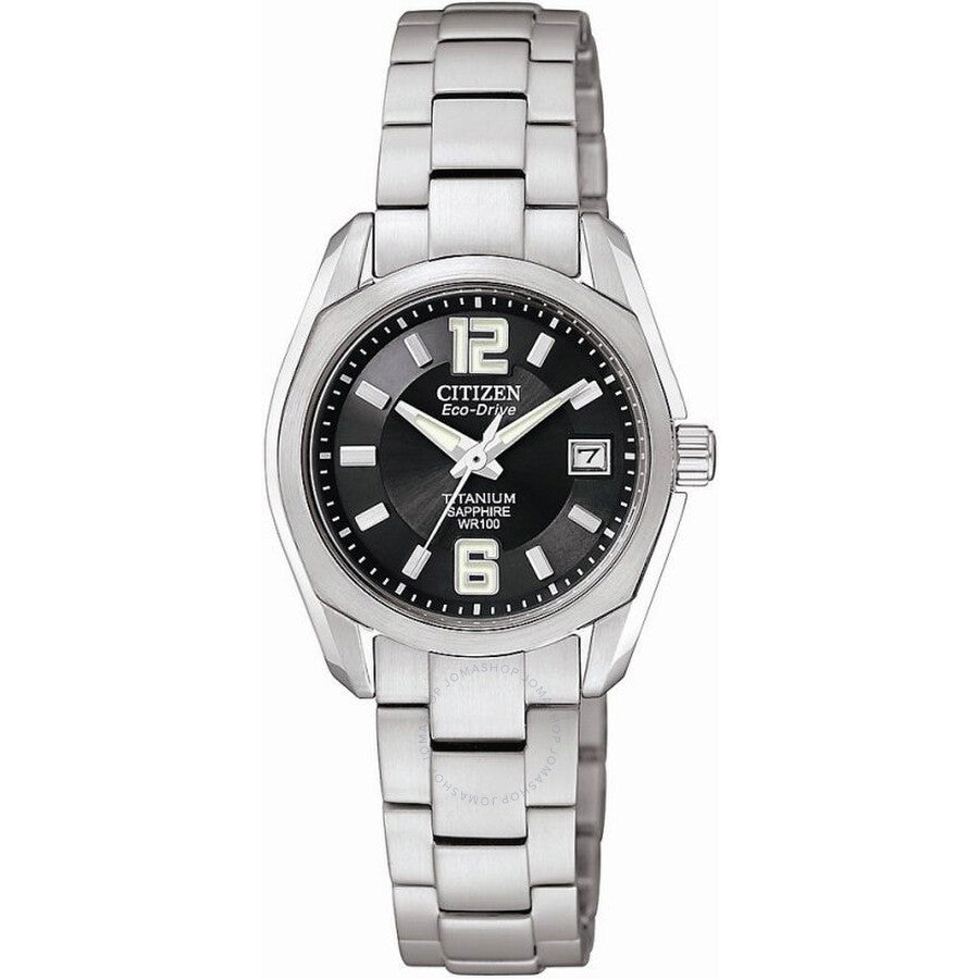 Citizen Eco-Drive Black Dial Ladies Watch EW2100-51E - Dawson Watches