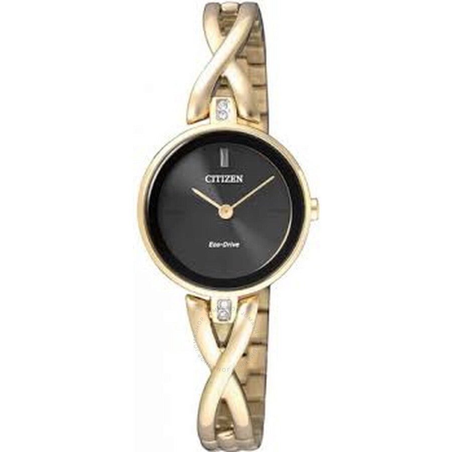 Citizen Eco-Drive Black Dial Ladies Watch EX1422-89E - Dawson Watches