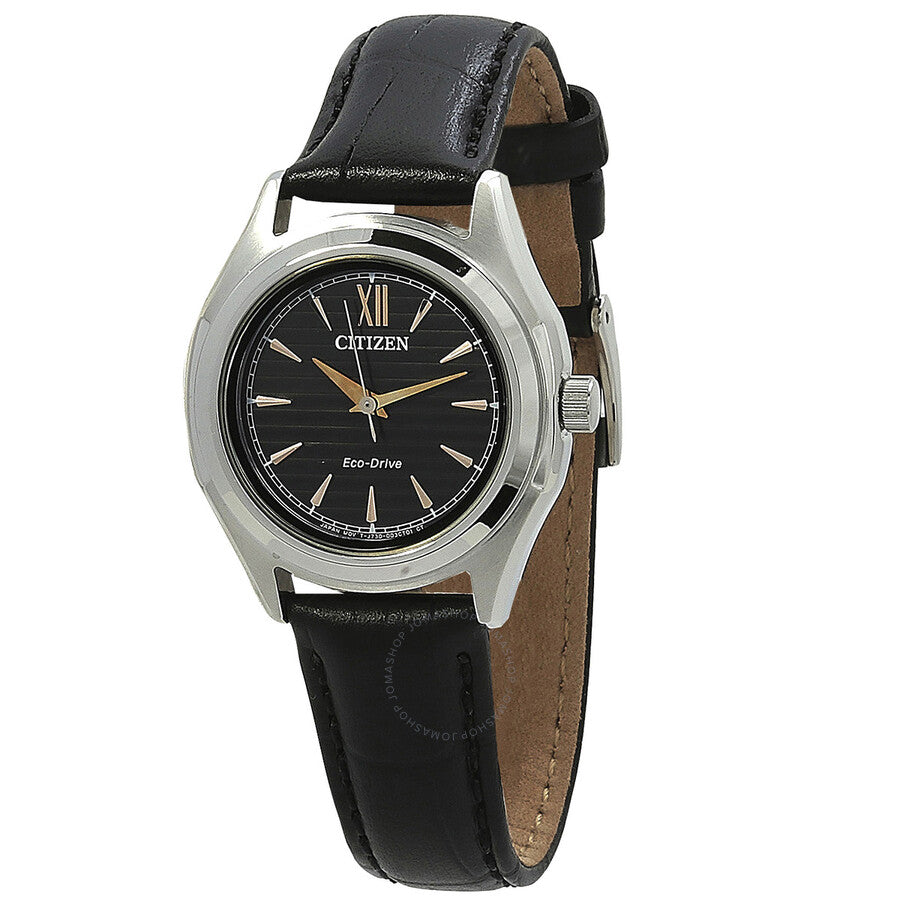 Citizen Eco-Drive Black Dial Ladies Watch FE2110-14E - Dawson Watches