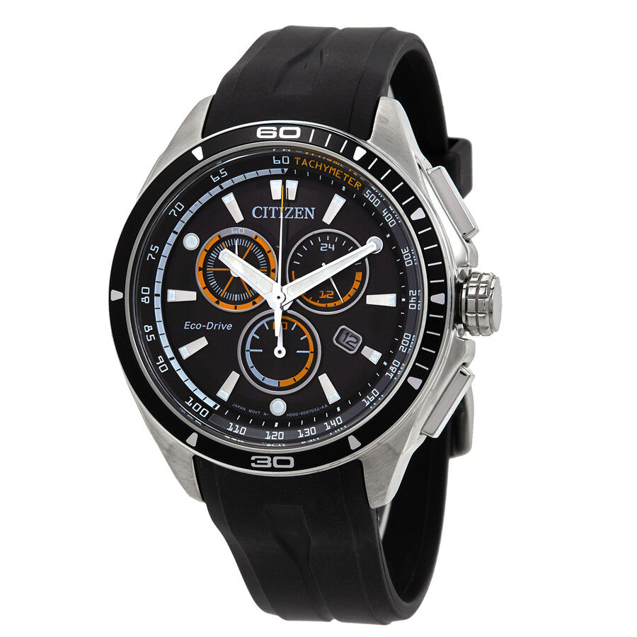 Citizen Eco-Drive Black Dial Men's Sports Watch AT0955-01E - Dawson Watches