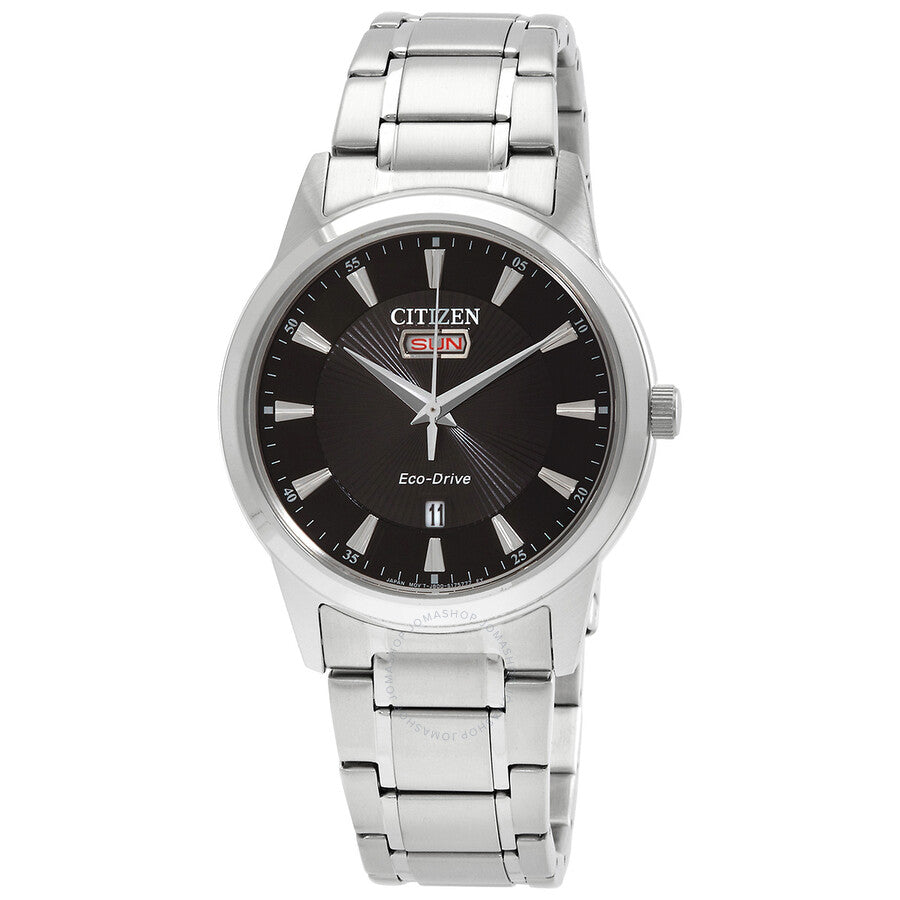 Citizen Eco-Drive Black Dial Men's Watch AW0100-86E - Dawson Watches